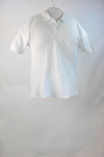 BP Basic Polohemd Shirt Poloshirt in wei Baumwolle