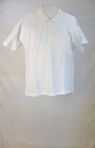 BP Basic Poloshirt weiß aus Baumwolle