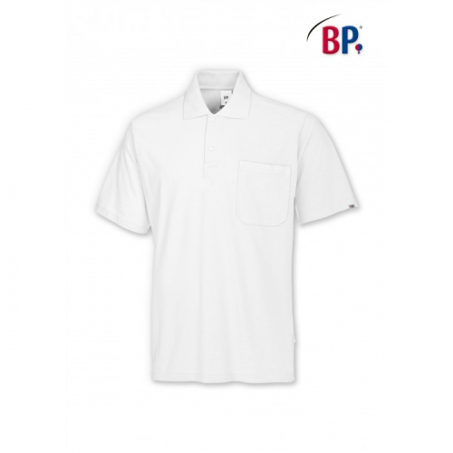 BP Basic Shirt Polohemd Poloshirt in weiß für Sie & Ihn