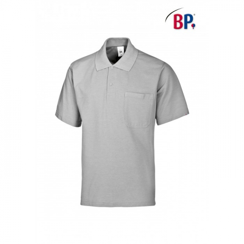 BP Basic Shirt Polohemd Poloshirt für Sie & Ihn in hellgrau