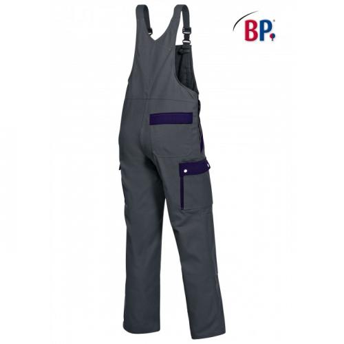 BP Latzhose Herren Arbeitshose Sicherheitshose mit zwei verschliebaren Schenkeltaschen in dunkelgrau/dunkelblau
