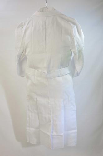 Hospita Damen Mantel Kittel in weiß aus Baumwolle-Patty