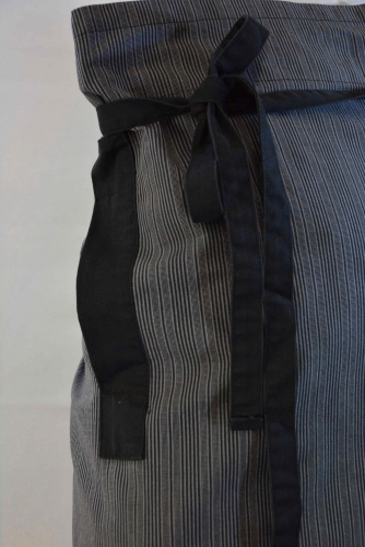 Nybo Workwear Lange Service Schrze fr Sie & Ihn in grau/schwarz gestreift