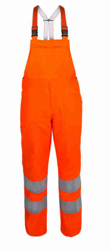 Watex Warnschutz Latzhose Arbeitshose Herrenhose Bundhose Sicherheitshose kaufen Wäscherei Feiertag Bremen Schutzklasse 2 orange