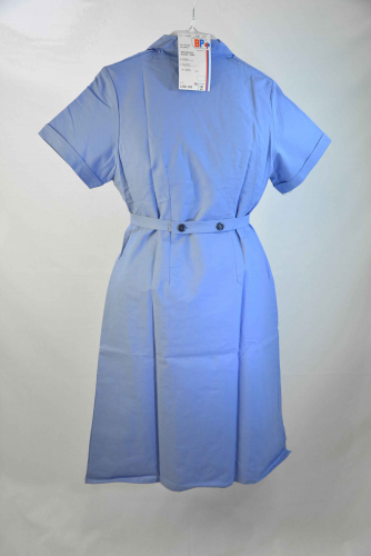 Damen Berufskleid in blau aus Baumwolle