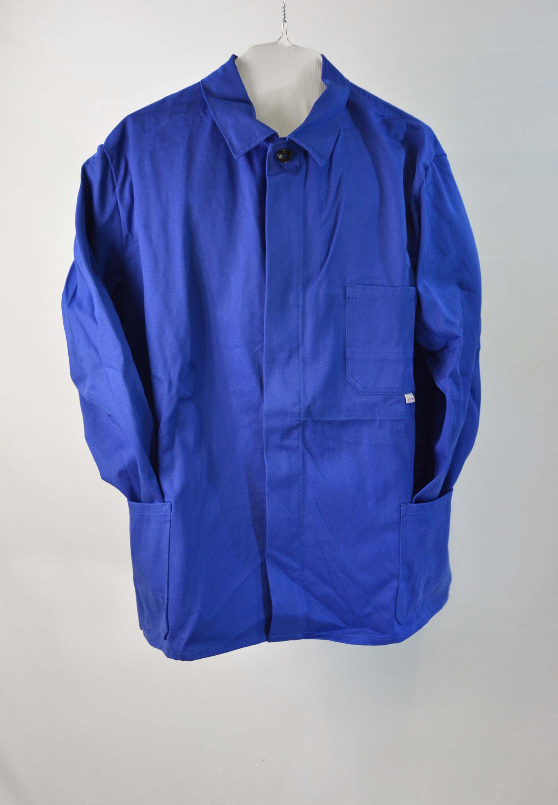 Arbeitsjacke in königsblau aus Baumwolle