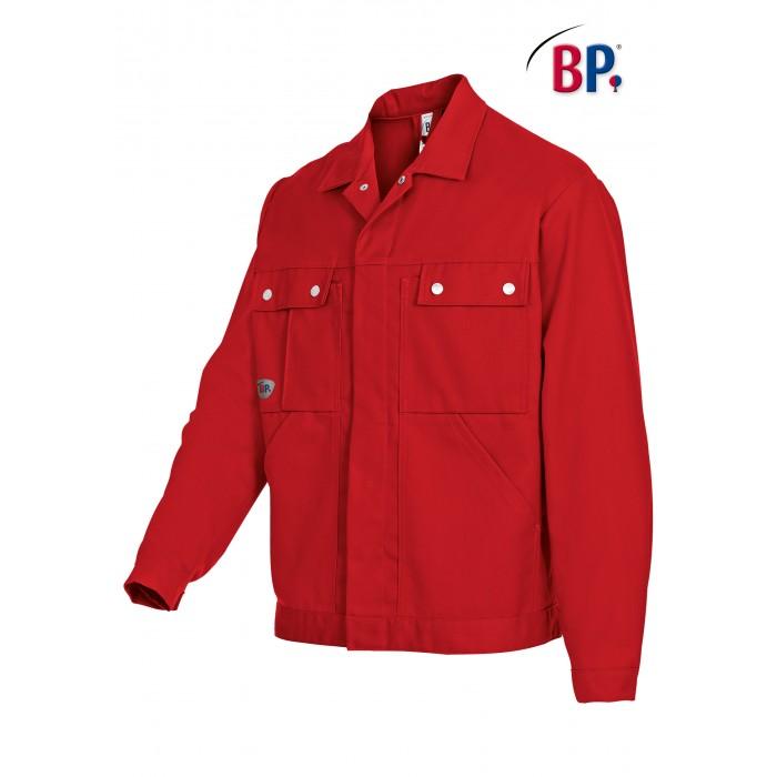 Arbeitsjacke in rot mit funktionalen Tascheneinsätzen
