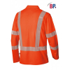 BP Reflektierendes Langarm Poloshirt für Sie & Ihn in orange