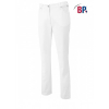 Arzthose Damenjeans in wei mit Stretch