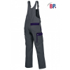 BP Latzhose Herren Arbeitshose Sicherheitshose mit zwei verschließbaren Schenkeltaschen in dunkelgrau/dunkelblau