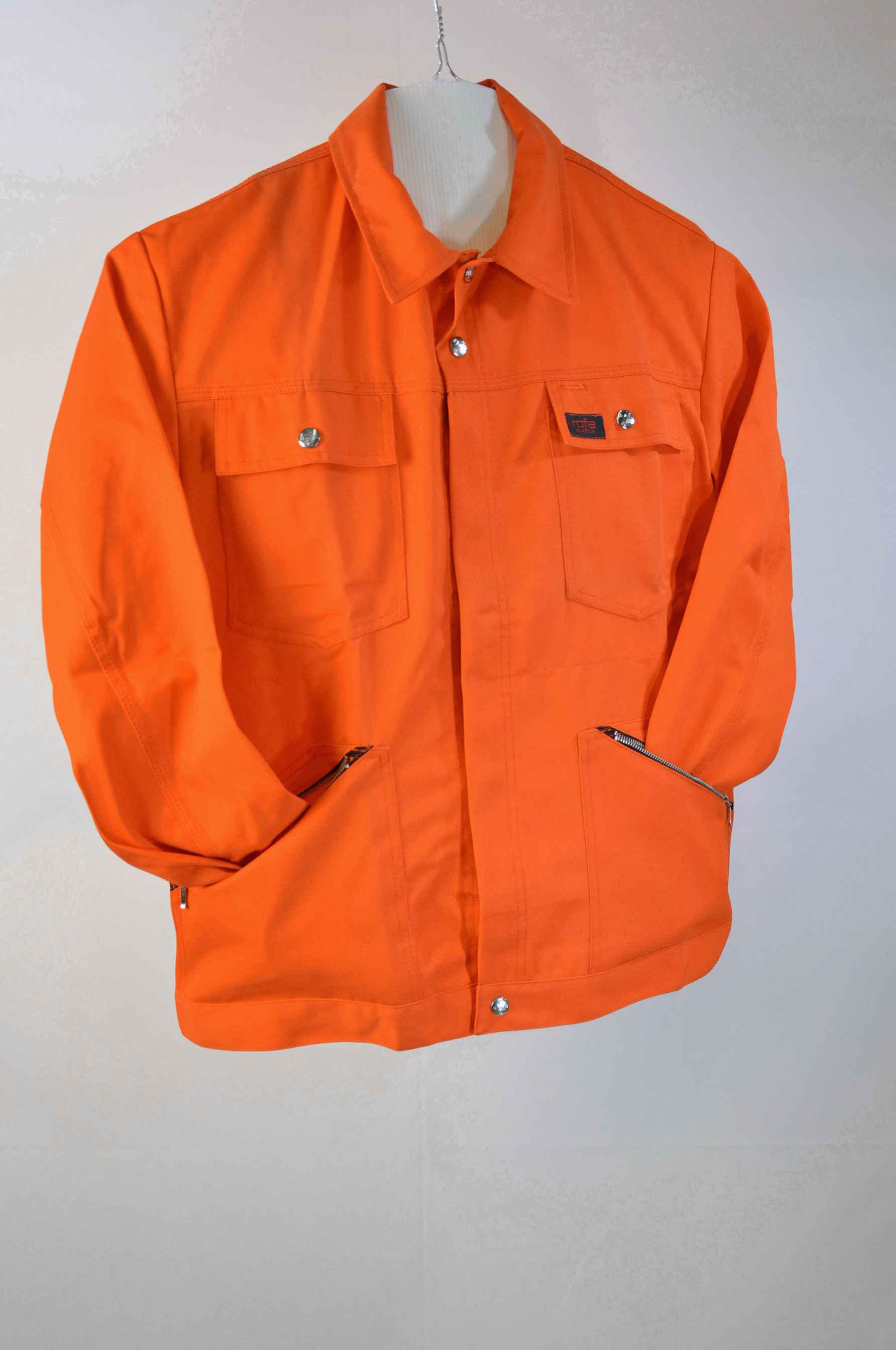 Arbeitsjacke Warnschutz Jacke in leuchtorange