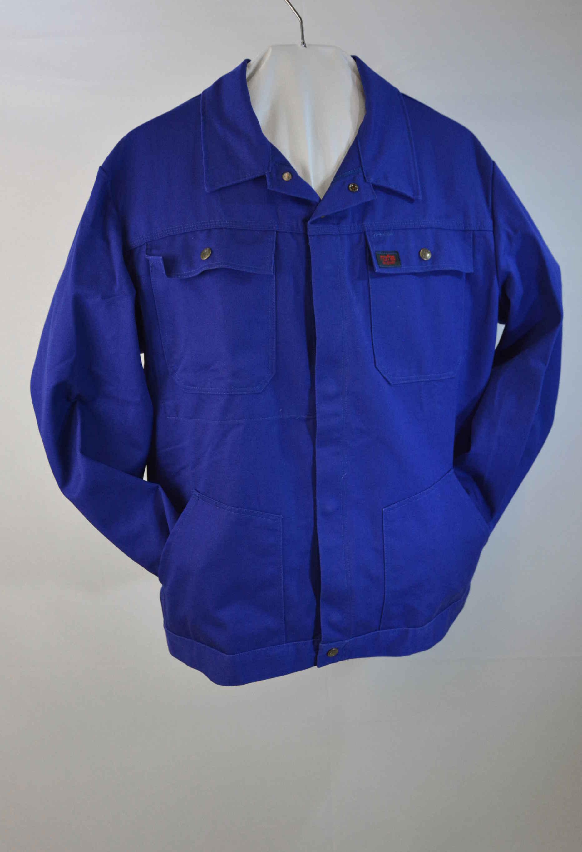 Arbeitsjacke mit zwei Brusttaschen in dunkelkornblau