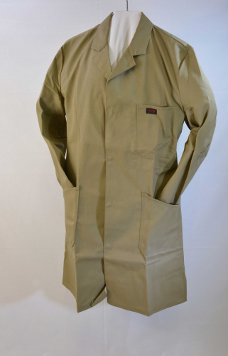 Herren Berufsmantel in khaki in 3/4 Lnge