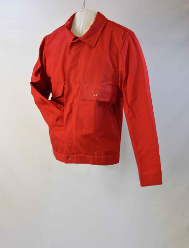 Arbeitsjacke mit zwei Brusttaschen in rot